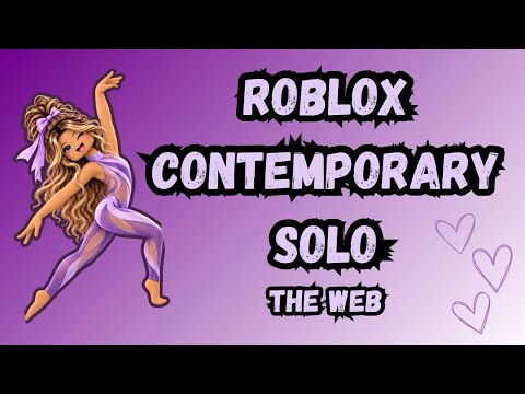 Run a Dance Studio ROBLOX | Contemporary Solo “The Web”
