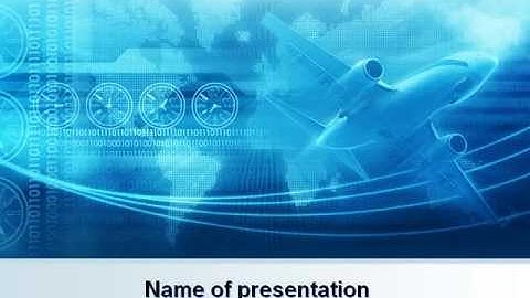 Air Communication PowerPoint Template by PoweredTemplate.com