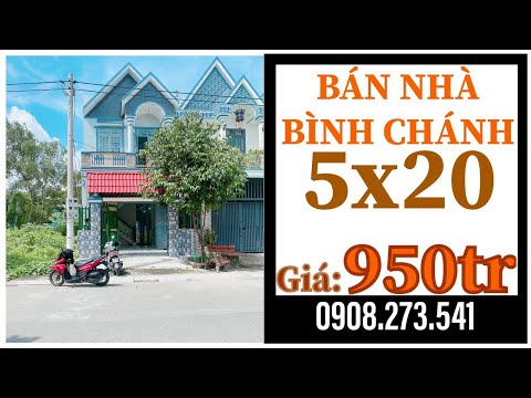 Video Bán nhà bình chánh ,ngã ba tân kim 5x20 tái định cư... - youtube