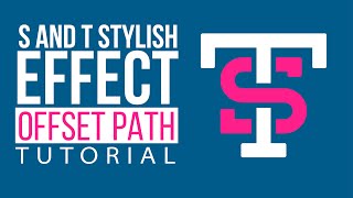 Celebrity T & S Clean Logo using Offset Path in Adobe Illustrator Profile