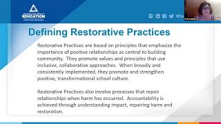 (Condensed Version 44:17)  #1 Introduction to Restorative Justice Practices