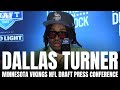 Dallas Turner Reacts to Being Drafted By Minnesota Vikings &amp; Playing for Nick Saban | NFL Draft