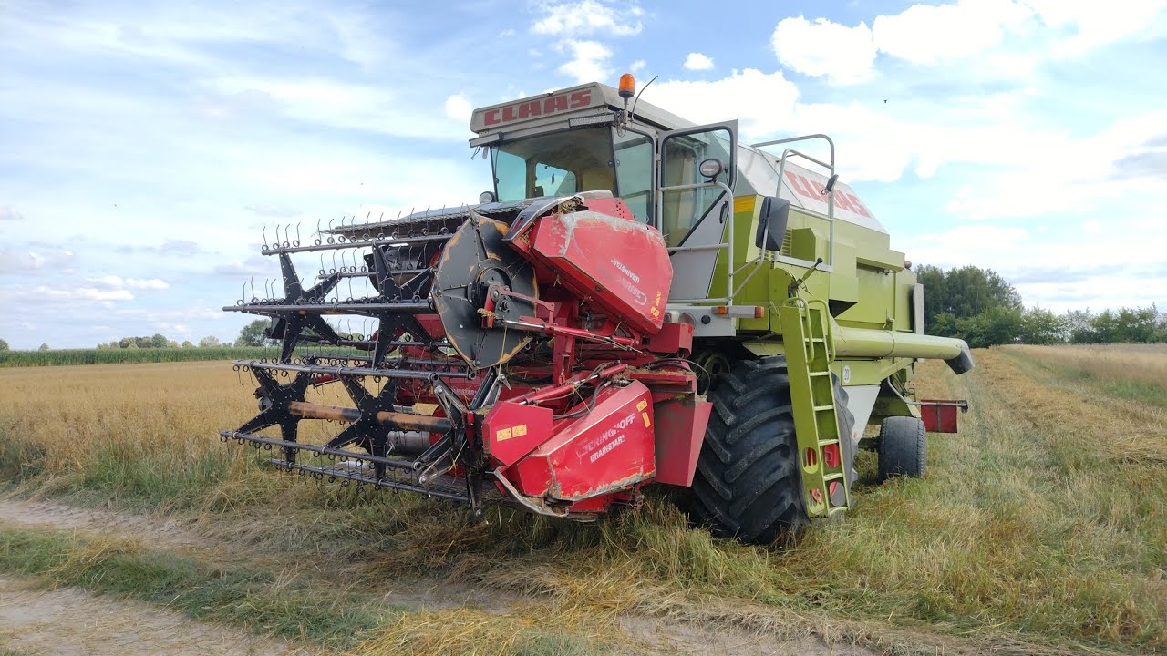 Rozkładanie i Składanie przystawki do zbioru zboża Geringhoff GrainStar z 96r.