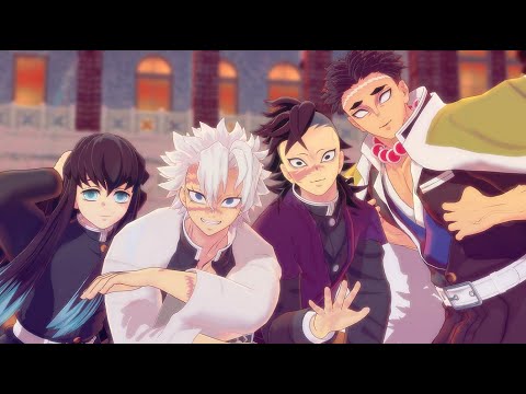 【#鬼滅のMMD】妄想疾患■ガール【時透無一郎･不死川実弥･不死川玄弥･悲鳴嶼行冥】