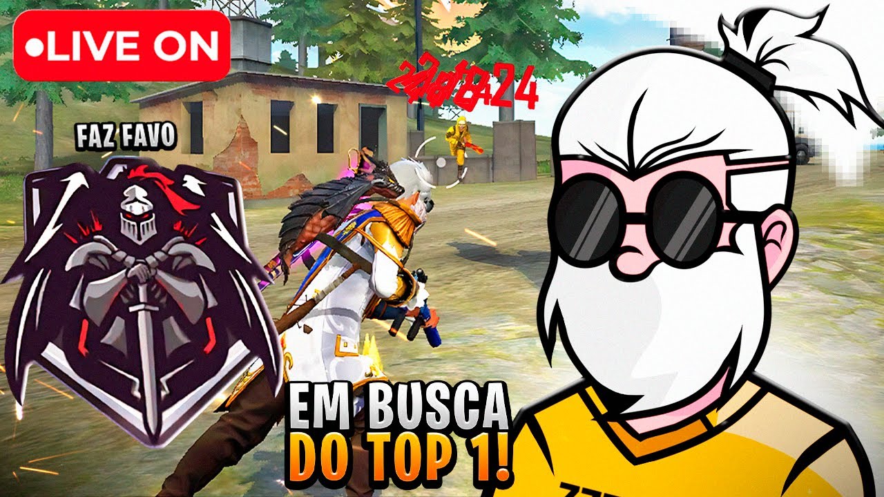 FREE FIRE AOVIVO 🔴 HOJE EU PEGO DESAFIANTE SOLO VS SQUAD  🔴 YELLOWTV AO VIVO