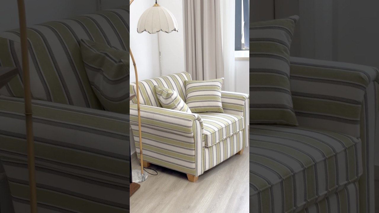 The unique style and personality of the striped accent chair, Do you love it? 