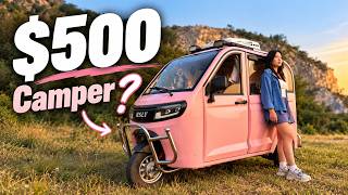 THIS TINY PINK CAMPER COST ME ONLY $500 in China