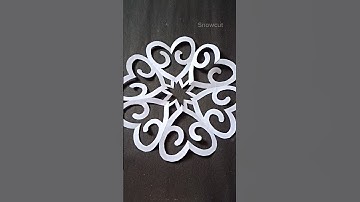 How to make a snowflake ❄️✂️ #shorts #snowflake #viralshorts #youtubeshorts