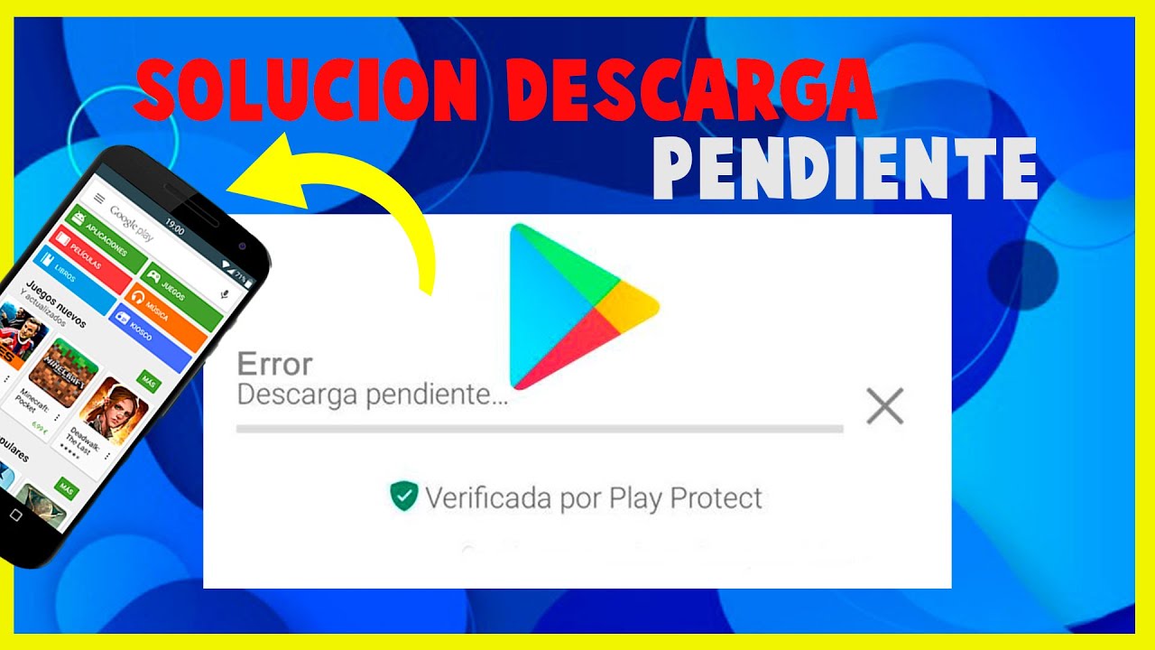 Play Store en espera de descarga (CÓMO SOLUCIONAR) 