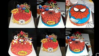 How To Make Spiderman Cake/Spiderman fashion birthday cake has four designs/