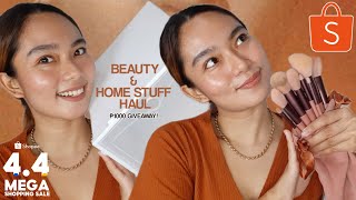 Beauty & Home Stuff Shopee Haul (4.4 Shopee Mega Shopping Sale + ₱1000 GIVEAWAY!)| Xandra Cabigquez screenshot 3