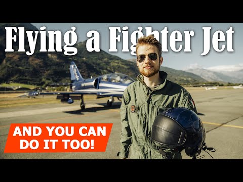 Flying a fighter jet throught the italian alps!
