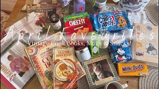 April Favourites! Vintage Cook Books, Mugs & Snacks!