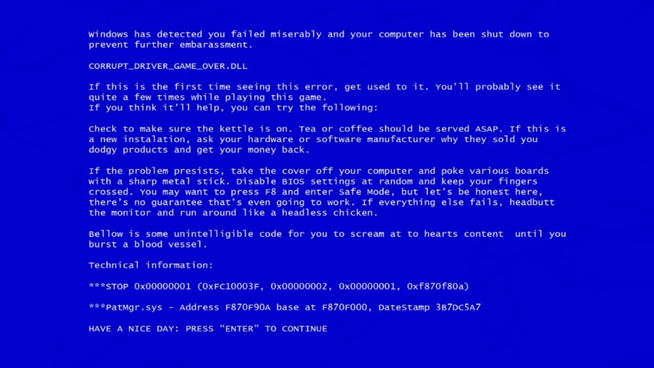 Вылез синий экран смерти. Синий экран. Синий экран смерти. Синий экран оригинал. Синий экран смерти Windows.