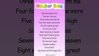 Numbers song #educationsong #numbersong #kidssong