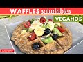 Waffles Saludables con AVENA (VEGANOS) Fáciles| Cocina de Addy