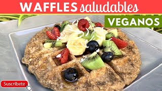 Waffles Saludables con AVENA (VEGANOS) Fáciles| Cocina de Addy