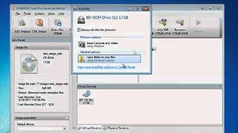 DAEMON Tools Pro. How to mount disc image