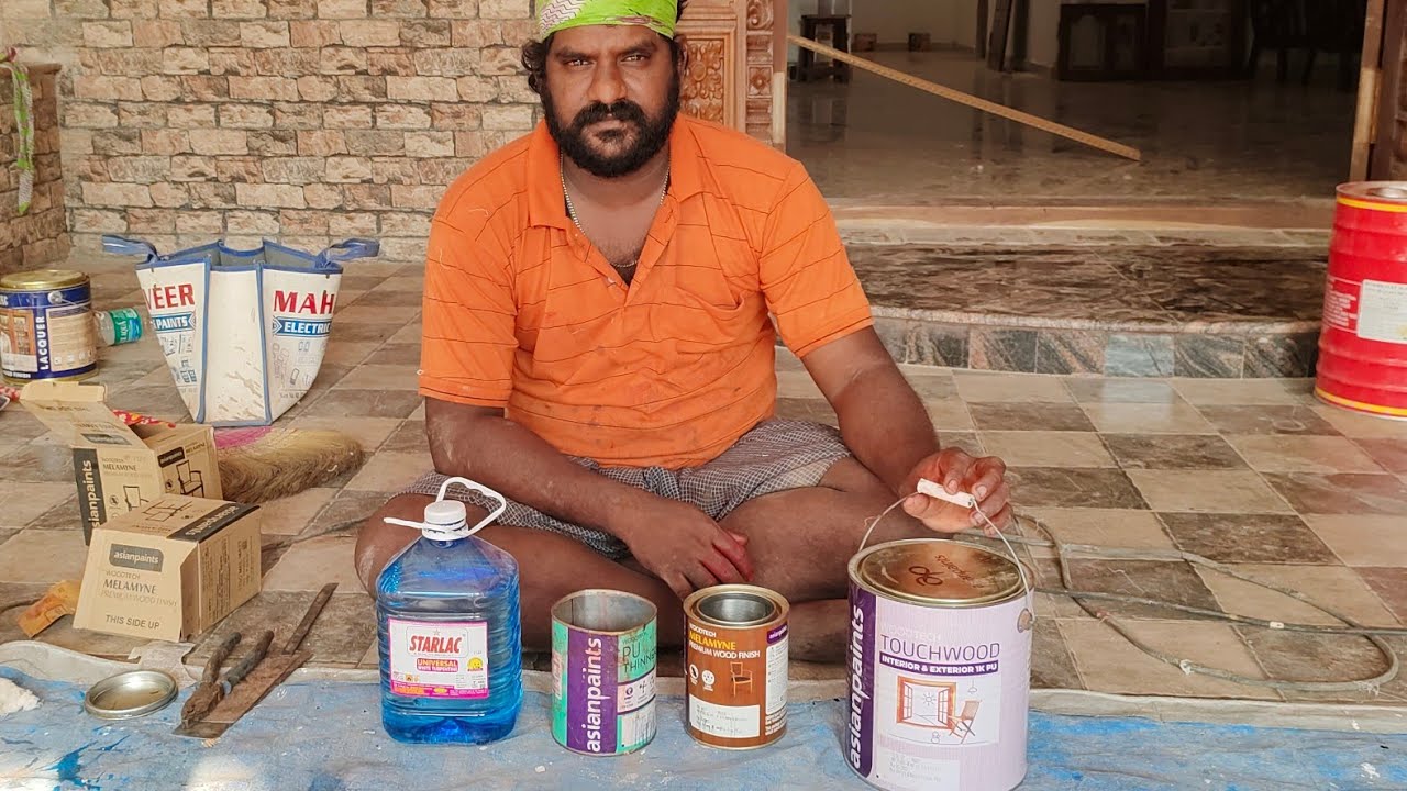 asian paints touchwood Mixing Method in Tamil Natural Wood Polish