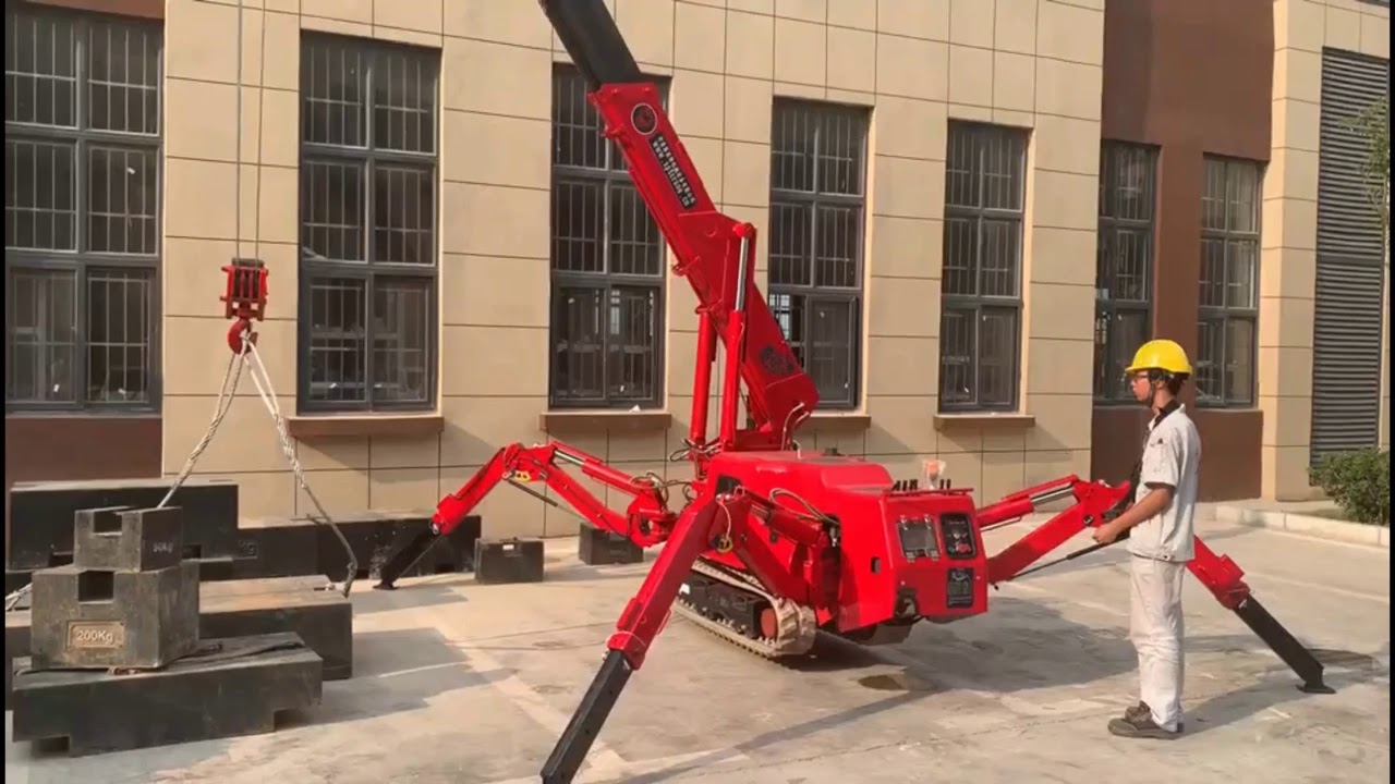 SPT299 Spider Crane- Remote Control Mode Demonstration - YouTube