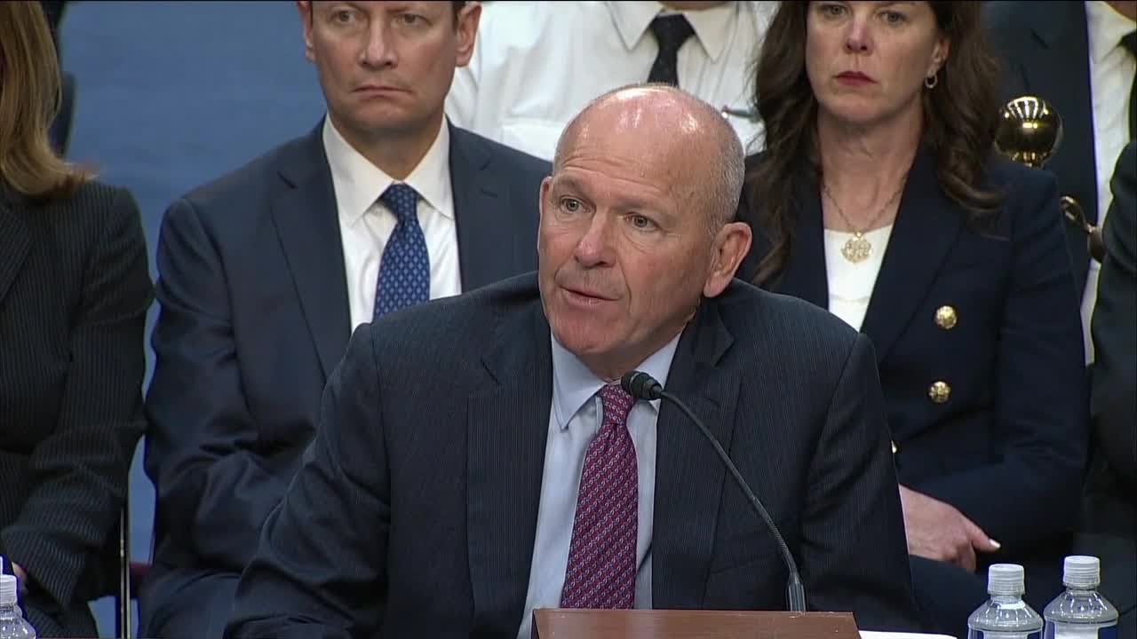 Boeing CEO appears before Senate panel, new whistleblower emerges - YouTube