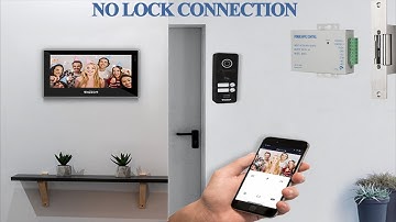 NO lock connection videodoorphone intercom model MZ-IP-V726TW