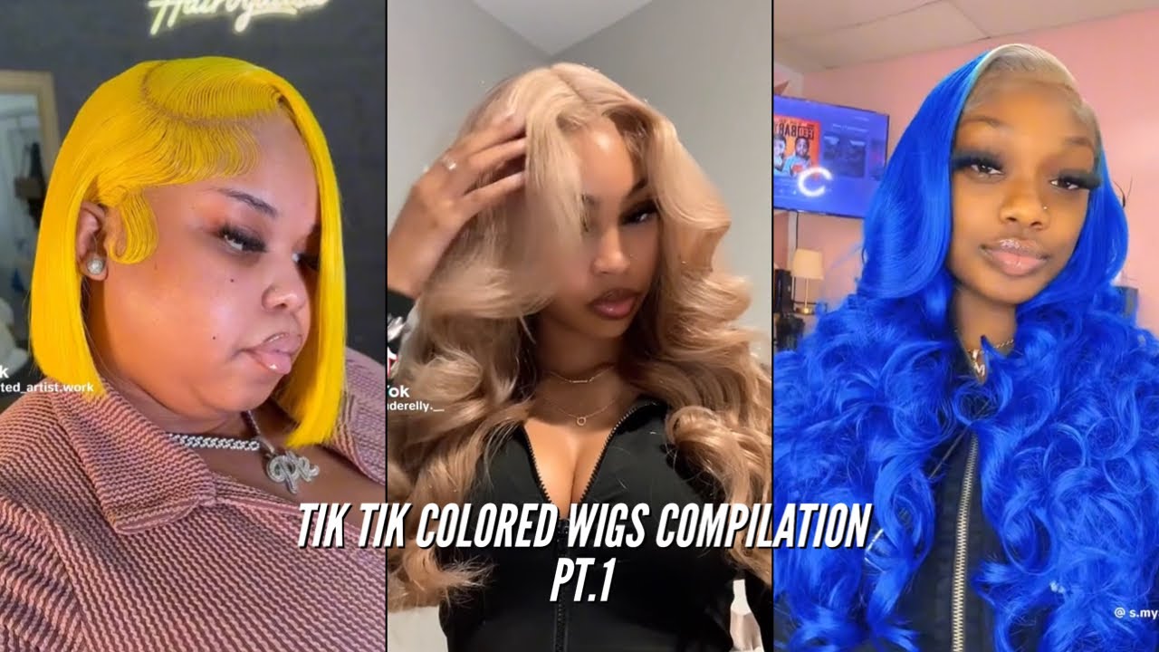 COLORED WIGS PT.1 (TIK TOK COMPILATION) YouTube