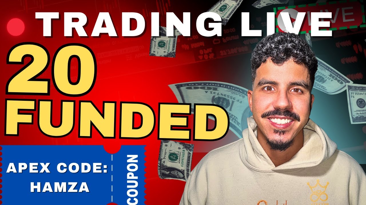 Road  To Blow up my  20 Funded accounts- Live Trading - 90% off APEX code: HAMZA