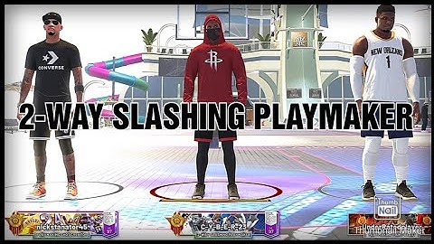 NBA 2K22 2-WAY SLASHING PLAYMAKER! Park Mixtape!!!