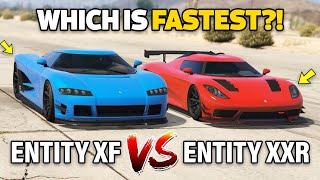 GTA 5 ONLINE - ENTITY XF VS ENTITY XXR (WHICH IS FASTEST?)