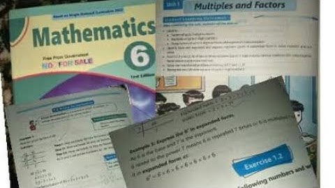 Grade#6 Maths unit#1 solved ex#1.2 | kpk board new syllabus | prime & tree factor method, index form