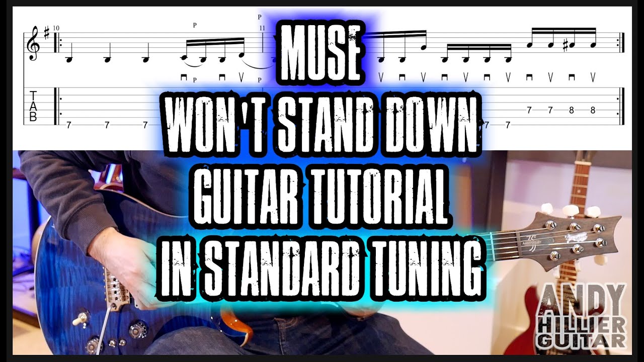 Dwaal Isoleren strip How to play MUSE - Won't Stand Down Guitar Tutorial in Standard Tuning -  YouTube