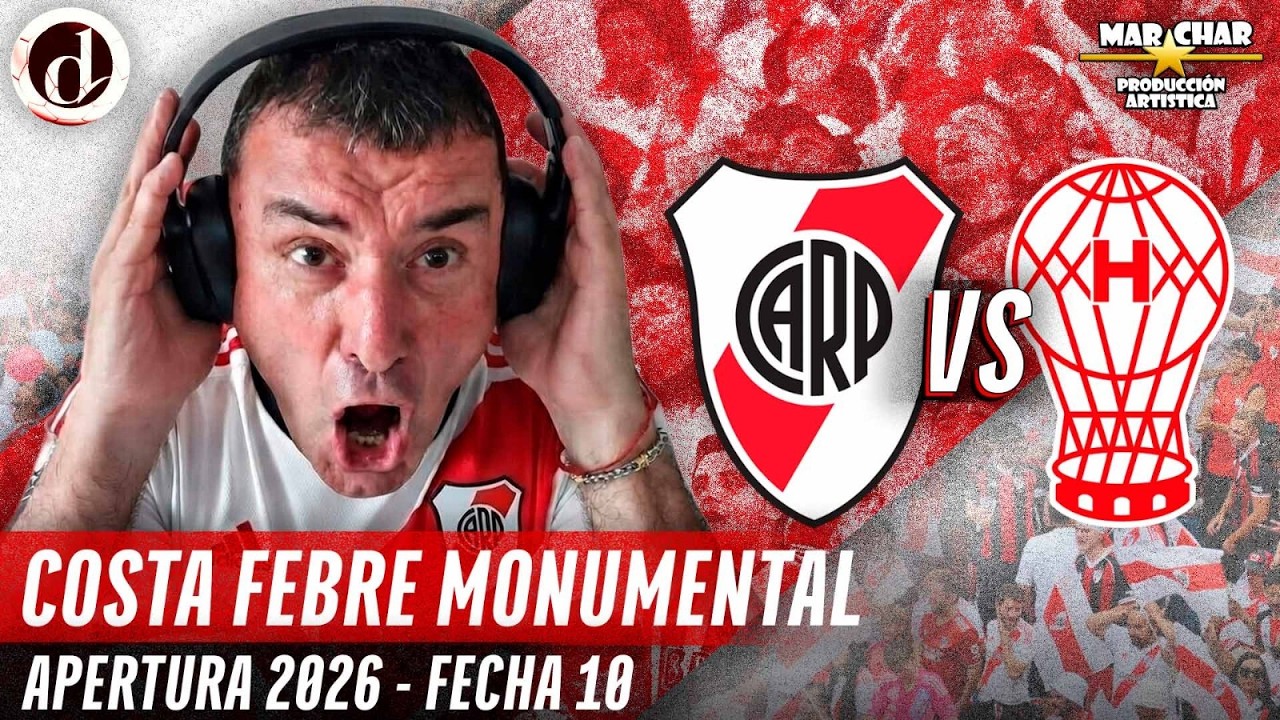 HURACÁN vs. RIVER PLATE | LPF Apertura | Fecha 10 | EN VIVO ⚪🔴⚪ Lito Costa Febre