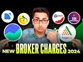 Brokerage charges of all demat accounts in india zerodha  finvasia fc securities  groww