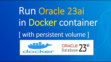 Install Oracle Database #oracle #23ai #docker #database #installation #container #podman #kubernetes