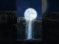 winter night#moon#birds#waterfall#shorts