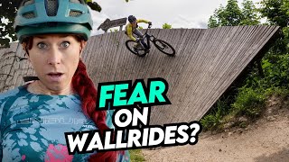 MTB Wallride Tutorial - How to ride a HUGE wooden wall ride on your mountain bike #mtbvlog
