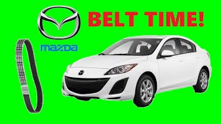 Installing a Mazda 3 Stretch Belt (AC Drive Belt) and Serpentine Belt - DIY Mazda 3 Serpentine Belt by Enigma Engineering 48,043 views 4 years ago 8 minutes, 33 seconds