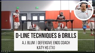 AJ Blum talks D-Line Techniques & Drills