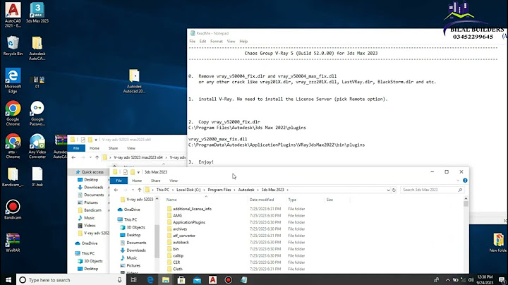 Hướng dẫn crack v-ray 3.4 3dmax 2023 file dlr