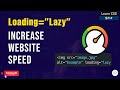Boost Website Speed with Loading="Lazy" — Simple HTML Trick for Faster Performance