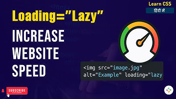 Boost Website Speed with Loading="Lazy" — Simple HTML Trick for Faster Performance