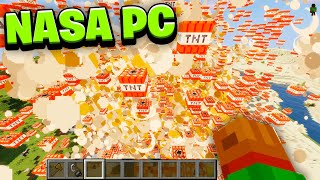 Minecraft Biggest Explosion With Nasa Pc... #Shorts