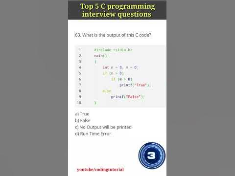 Top 5 C programming interview questions !! C programming questions #c ...