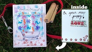 New Puppy Card with 3-D Embellishments // Shower Card
