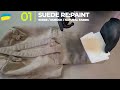 Suede re: paint \ DIY Suede bag restoration - Dr.Leather Ukraine