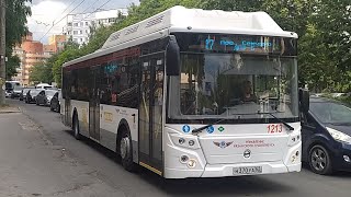 Автобус ЛиАЗ-5292.67 (CNG) № Н 370 УА 62 №1213 маршрутом №17 "Пос. Семчино - ДПР-5"