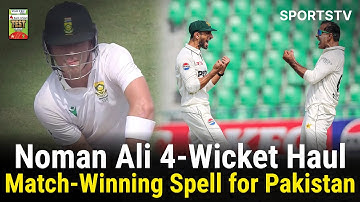 Noman Ali’s Best of the Day – 4 Wickets | PAK vs SA Test Series 2025 | 1st Test Day 4 | PCB | M3U1U