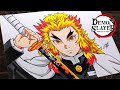 How to drawkyjur rengokustep by step tutorial for beginnersdemon slayer kimetsu no yaiba