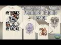 Women’s History Month T-Shirt Design | Feminist &amp; Women Empowerment Graphic (Live Replay)